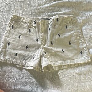 White polo Ralph Lauren Shorts with Navy Polos